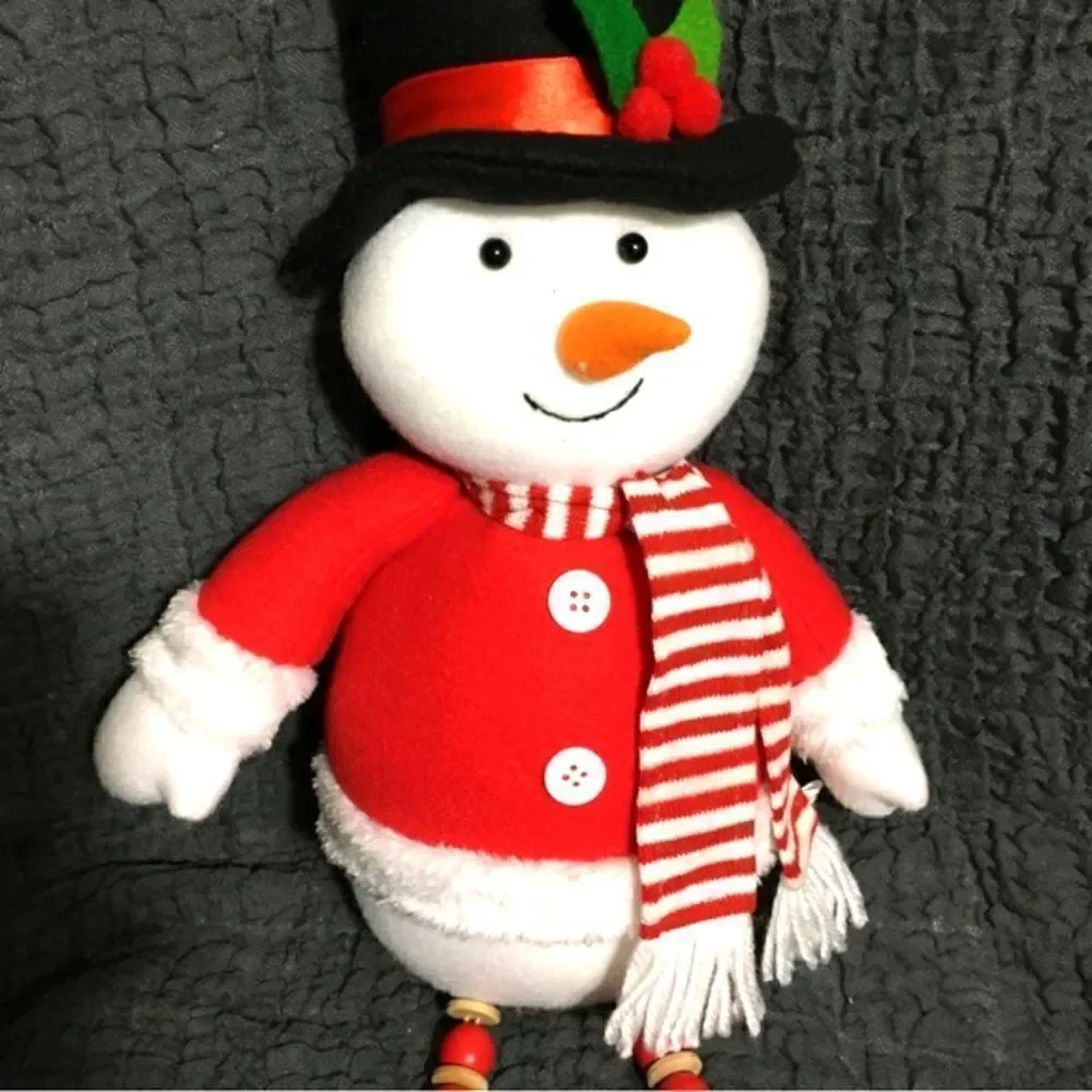 NWT Sitting Stuffed Snowman